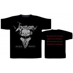 T-SHIRT VENOM Black metal